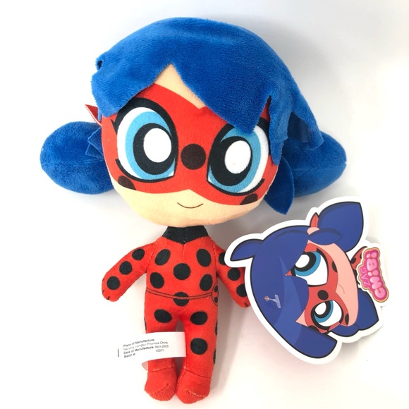 Miraculous Ladybug Zag Chibis - Lady Bug Plush Toy - Picture 1 of 3
